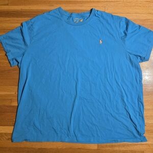 Polo 4XLT Ralph Lauren Men's Blue T-Shirts Logo Horse Casual Preppy Golf